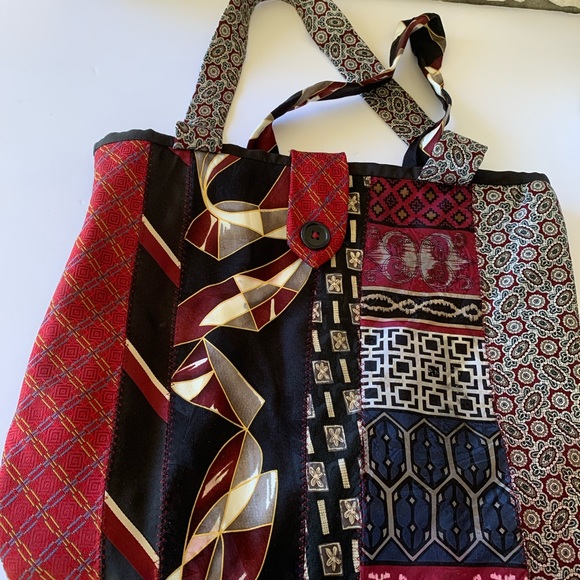 Purse Custom Made From Ties - Picture 1 of 4